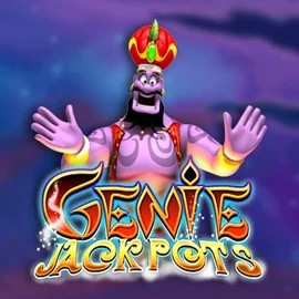 Genie Jackpots slot visual from Blueprint Gaming available on wildroyal.uk