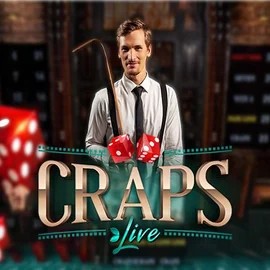 Official Live Casino logo: Live Craps by Evolution at Wildroyal Casino
