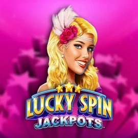 Lucky Spin Jackpots online game logo by Novomatic on wildroyal.uk