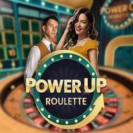 PowerUP Roulette slot logo by Pragmatic Play at Wildroyal Casino
