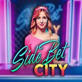 Side Bet City slot visual from Evolution available on wildroyal.uk