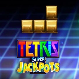 Tetris Super Jackpots slot visual from WMS available on wildroyal.uk